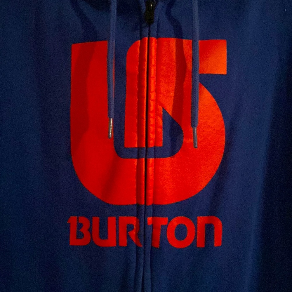 Burton Blue zip up hoodie - Picture 2 of 4
